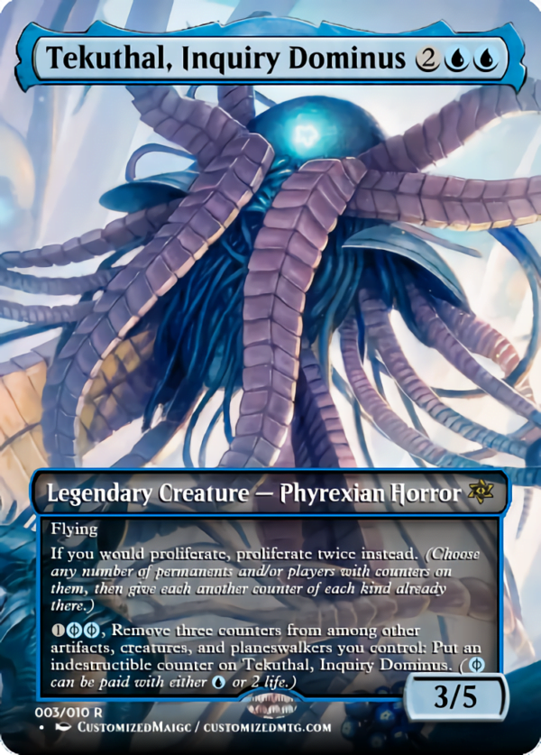 Phyrexian Dominus Set - Full Art | Tekuthal Inquiry Dominus | Magic the Gathering Proxy Cards