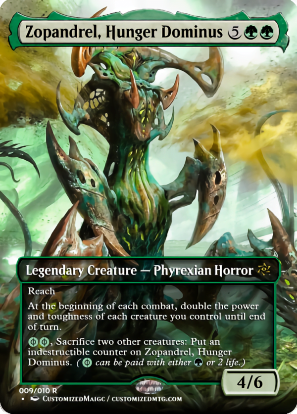 Phyrexian Dominus Set - Full Art | Zopandrel Hunger Dominus | Magic the Gathering Proxy Cards