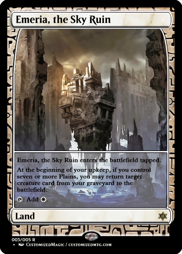 Emeria, the Sky Ruin | Emeria the Sky Ruin.1 | Magic the Gathering Proxy Cards