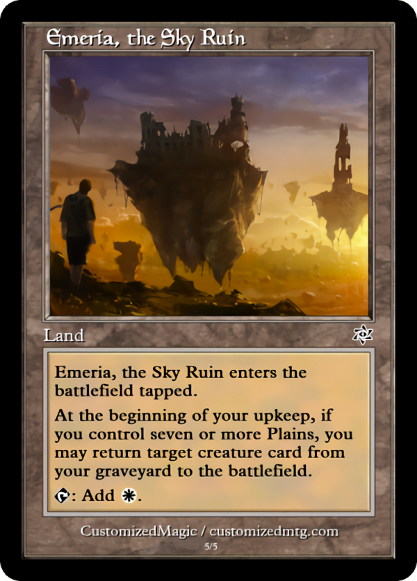 Emeria, the Sky Ruin | Emeria the Sky Ruin.4 | Magic the Gathering Proxy Cards