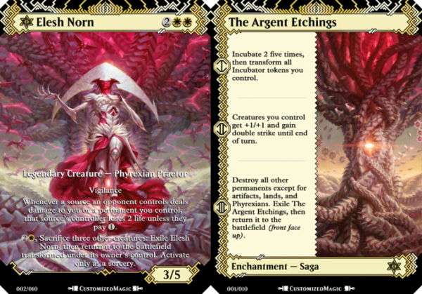 March of the Machine Praetors | Elesh Norn and The Argent Etchings | Magic the Gathering Proxy Cards