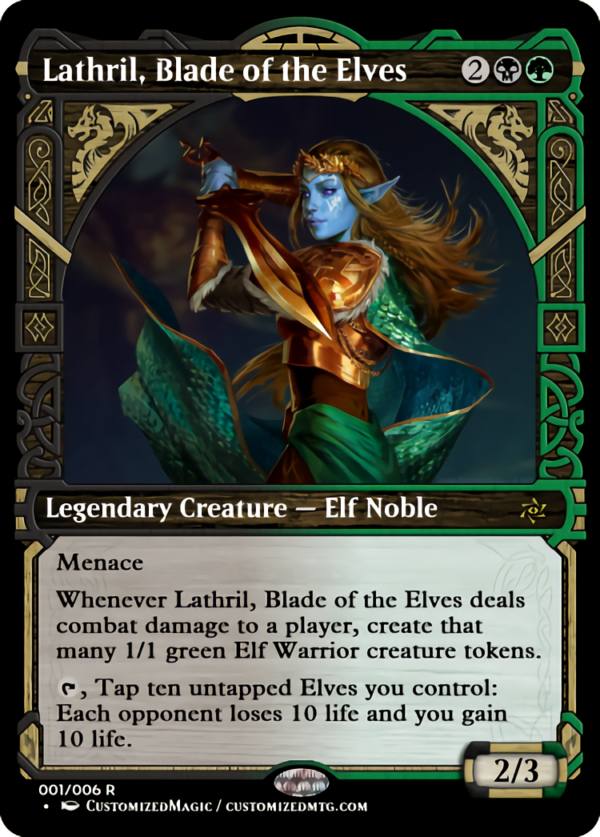 Lathril, Blade of the Elves | Lathril Blade of the Elves | Magic the Gathering Proxy Cards