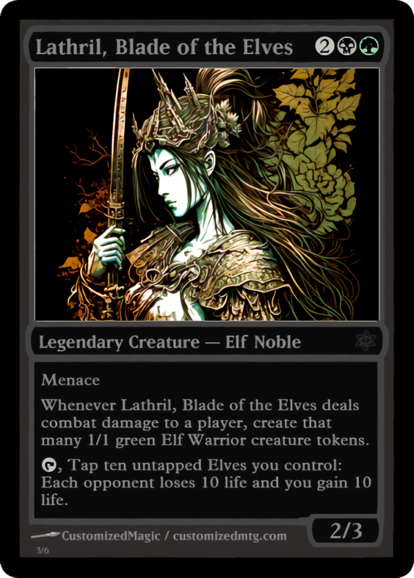 Lathril, Blade of the Elves | Lathril Blade of the Elves.2 | Magic the Gathering Proxy Cards