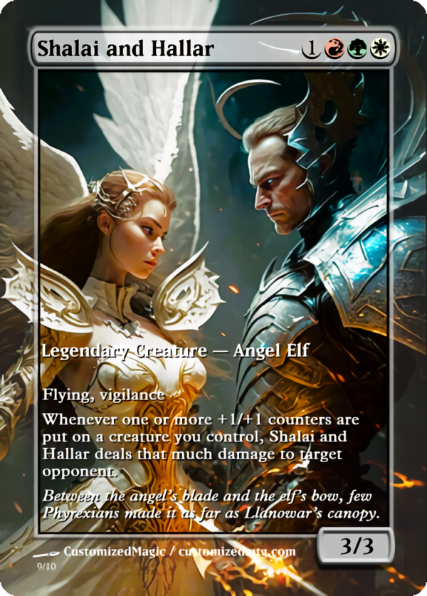 March of the Machine Commanders | Shalai and Hallar | Magic the Gathering Proxy Cards