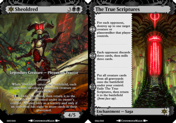 March of the Machine Praetors | Sheoldred and The True Scriptures | Magic the Gathering Proxy Cards