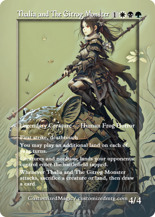 Thalia and The Gitrog Monster | Thalia and The Gitrog Monster.6 | Magic the Gathering Proxy Cards