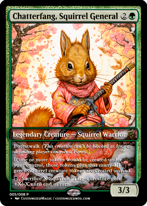 Chatterfang, Squirrel General | Chatterfang Squirrel General.4 | Magic the Gathering Proxy Cards