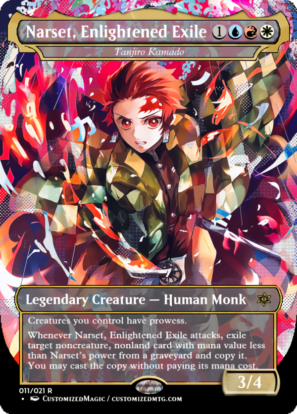 March of the Machine: The Aftermath Commanders - Demon Slayer Edition | Narset Enlightened | Magic the Gathering Proxy Cards