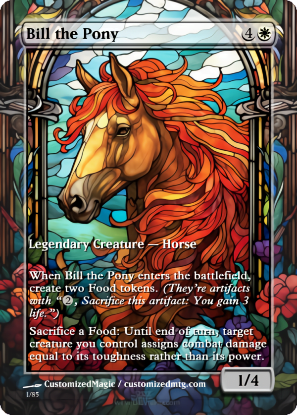 The Lord of the Rings- Tales of Middle-earth Legendary - Stained Glass Edition - Part 1 of 4 | Bill the Pony | Magic the Gathering Proxy Cards