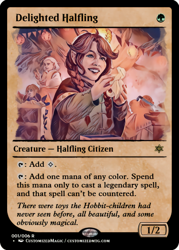Delighted Halfling | Delighted Halfling | Magic the Gathering Proxy Cards
