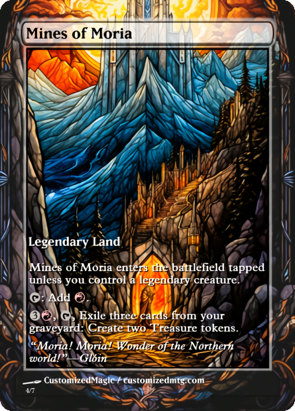 The Lord of the Rings- Tales of Middle-earth - Legendary Land | Mines of Moria | Magic the Gathering Proxy Cards