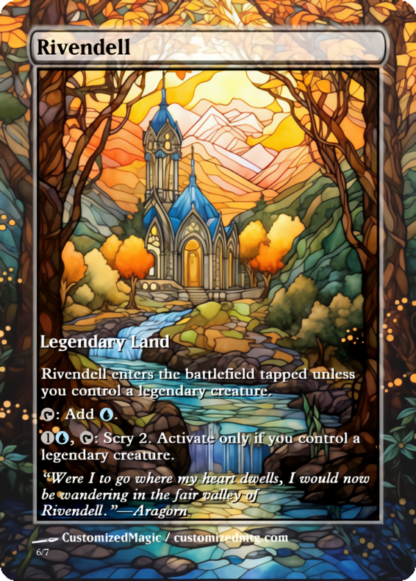 The Lord of the Rings- Tales of Middle-earth - Legendary Land | Rivendell | Magic the Gathering Proxy Cards