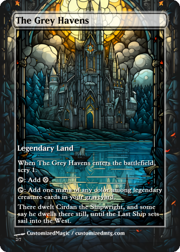 The Lord of the Rings- Tales of Middle-earth - Legendary Land | The Grey Havens | Magic the Gathering Proxy Cards