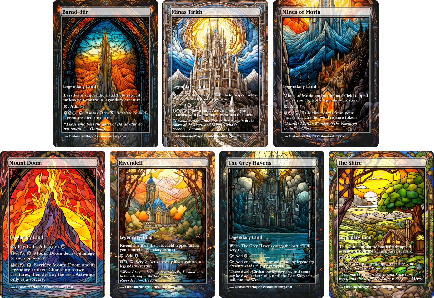 Magic The Gathering Legendary Land Cards