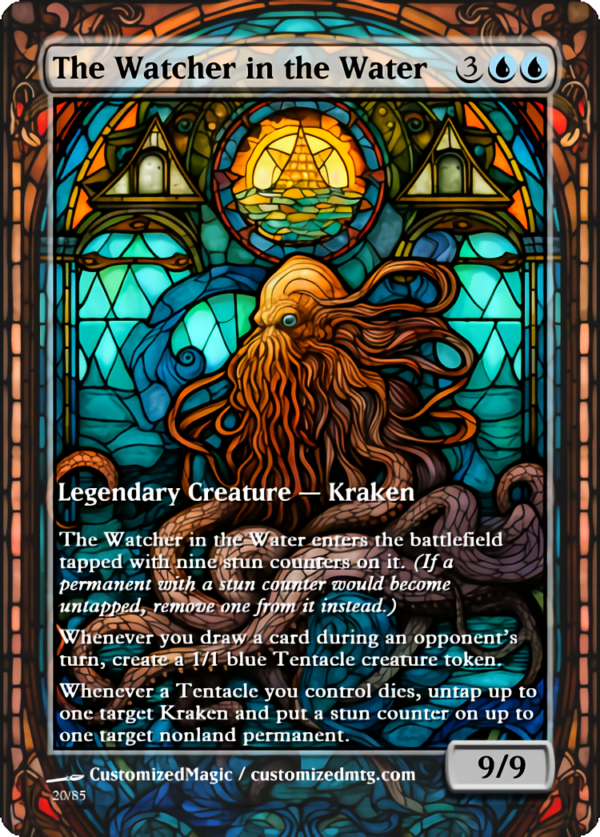 The Lord of the Rings- Tales of Middle-earth Legendary - Stained Glass Edition - Part 4 of 4 | The Watcher in the Water | Magic the Gathering Proxy Cards