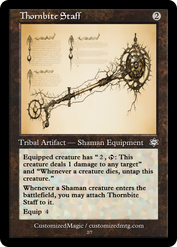 Thornbite Staff | Thornbite Staff.1 | Magic the Gathering Proxy Cards