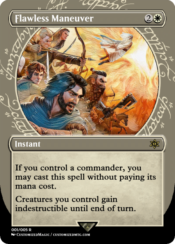 Commander 2020 Free Instant - Lord Of The Rings Edition | Flawless Maneuver | Magic the Gathering Proxy Cards