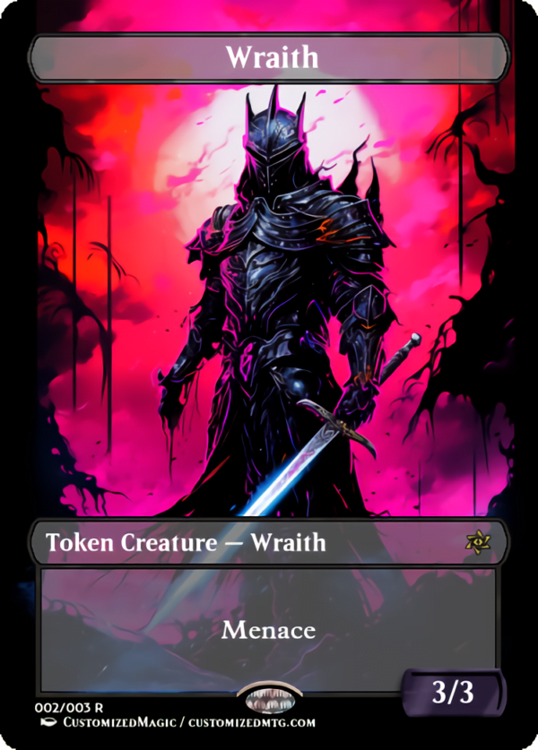 Wraith Token (For Lord of the Nazgûl) | Wraith | Magic the Gathering Proxy Cards