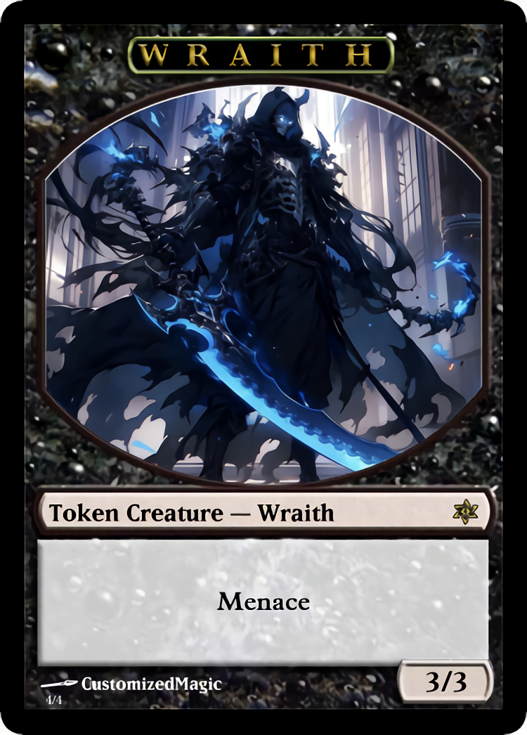 Wraith Token (For Lord of the Nazgûl) | Wraith.5 | Magic the Gathering Proxy Cards
