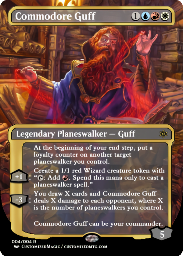 Commander Masters Planeswalkers | Commodore Guff | Magic the Gathering Proxy Cards