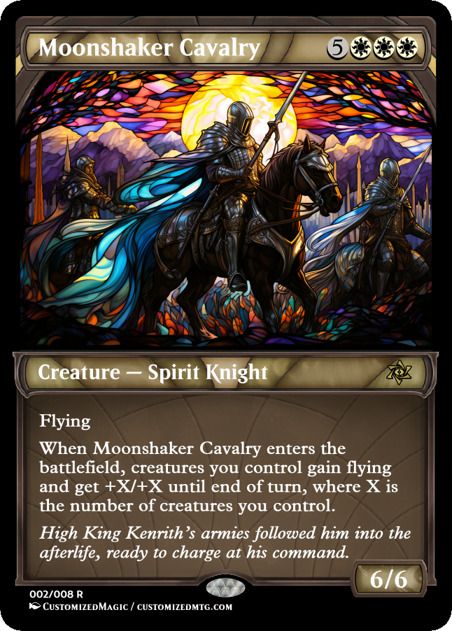 Cavalaria Sacode-lua / Moonshaker Cavalry, Busca de Cards
