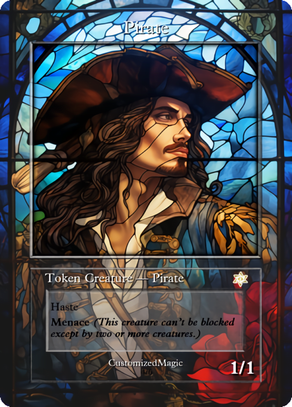 Pirate Token (2 Types - Black 2/2 or Red 1/1) | Pirate.5 | Magic the Gathering Proxy Cards