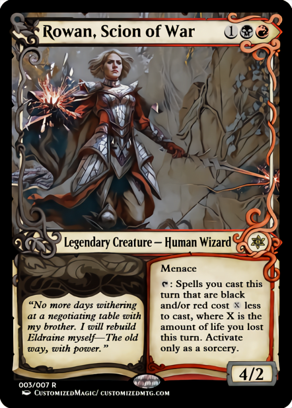 Rowan, Scion of War | Rowan Scion of War.2 | Magic the Gathering Proxy Cards
