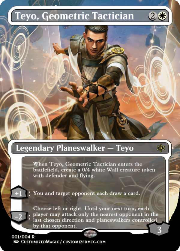 Commander Masters Planeswalkers | Teyo Geometric Tactician | Magic the Gathering Proxy Cards