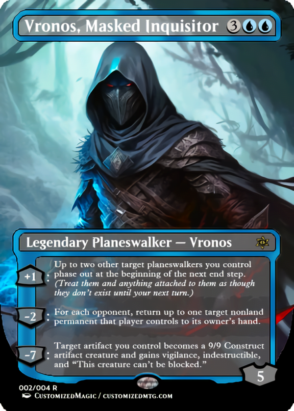 Commander Masters Planeswalkers | Vronos Masked Inquisitor | Magic the Gathering Proxy Cards