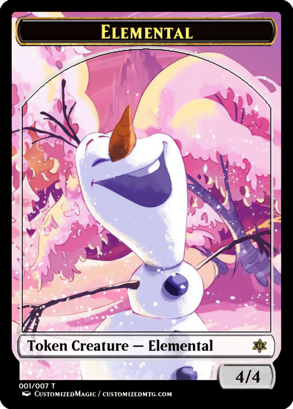 Elemental Token 4/4 (Hylda of the Icy Crown) | Elemental | Magic the Gathering Proxy Cards