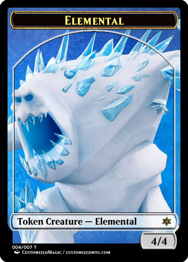 Elemental Token 4/4 (Hylda of the Icy Crown) | Elemental.3 | Magic the Gathering Proxy Cards