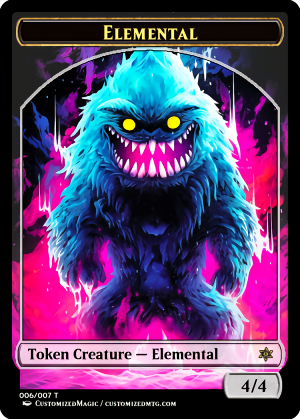 Elemental Token 4/4 (Hylda of the Icy Crown) | Elemental.5 | Magic the Gathering Proxy Cards