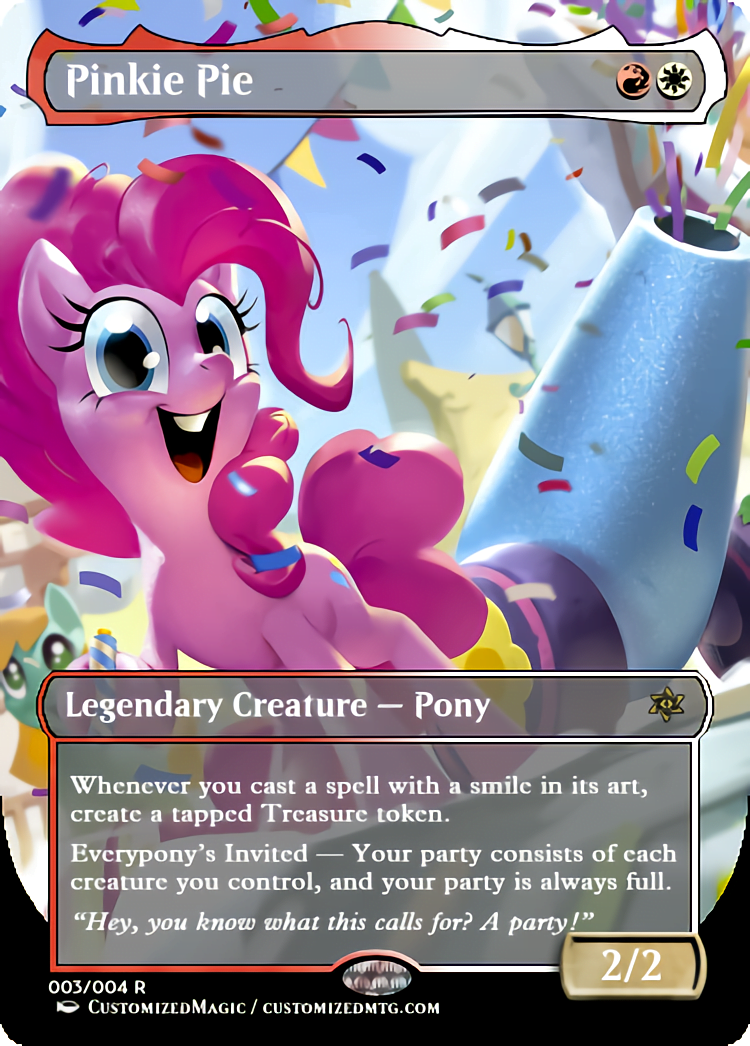 Ponies: The Galloping 2 | Pinkie Pie | Magic the Gathering Proxy Cards