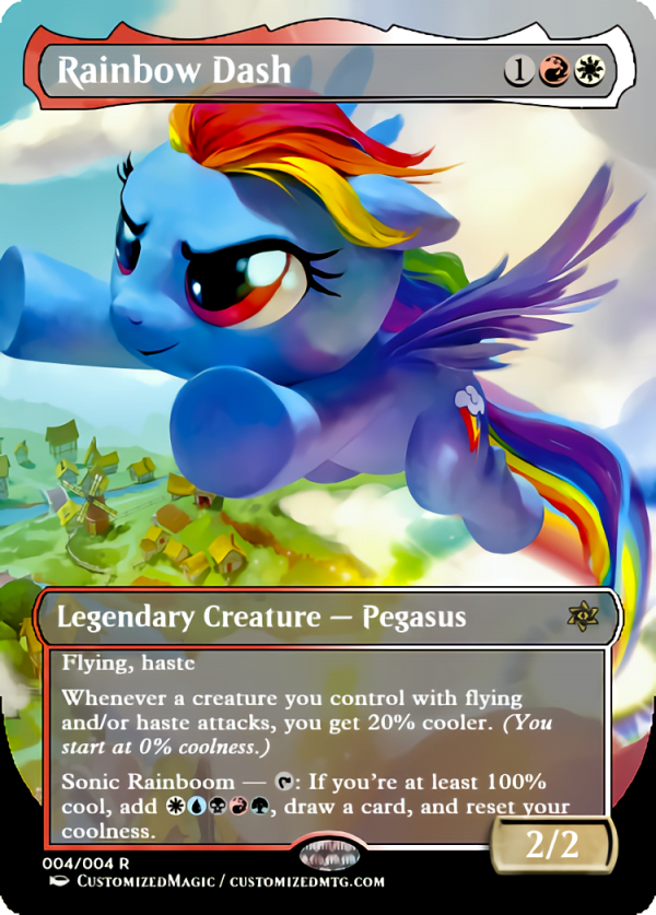 Ponies: The Galloping 2 | Rainbow Dash | Magic the Gathering Proxy Cards