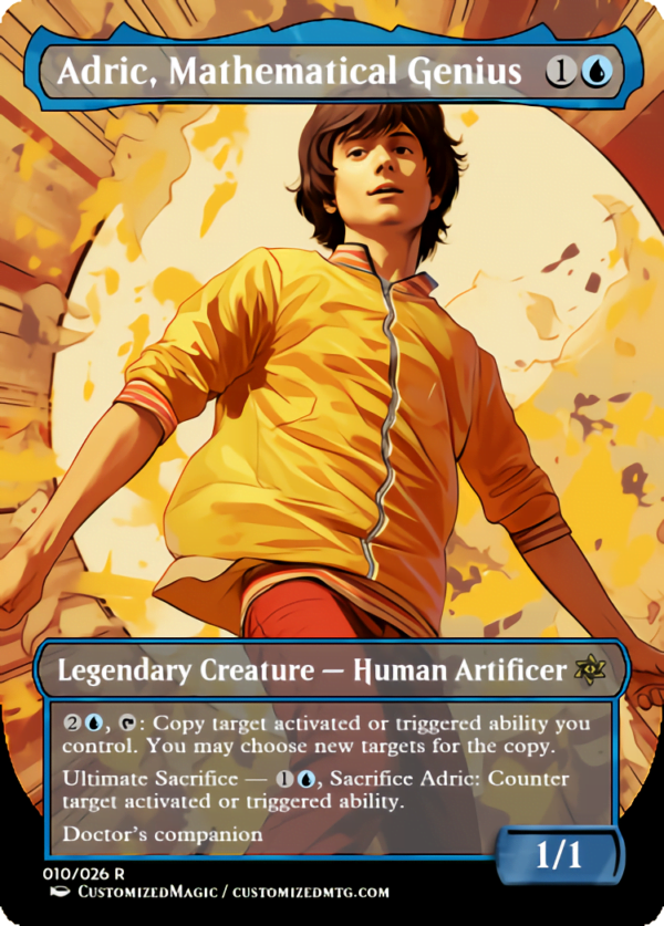 Doctor Who Companions - Part 1 of 2 | Adric Mathematical Genius | Magic the Gathering Proxy Cards