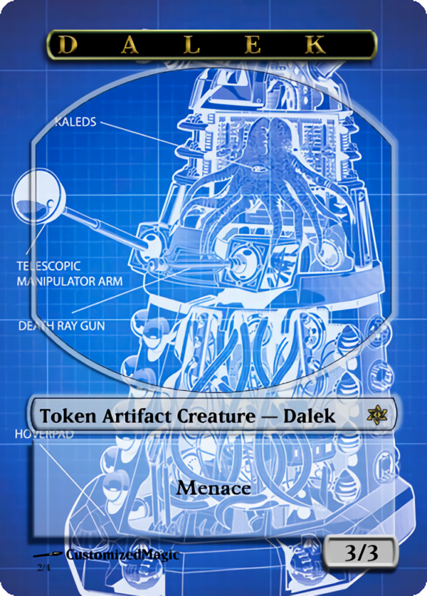 Dalek Token | Dalek.2 | Magic the Gathering Proxy Cards