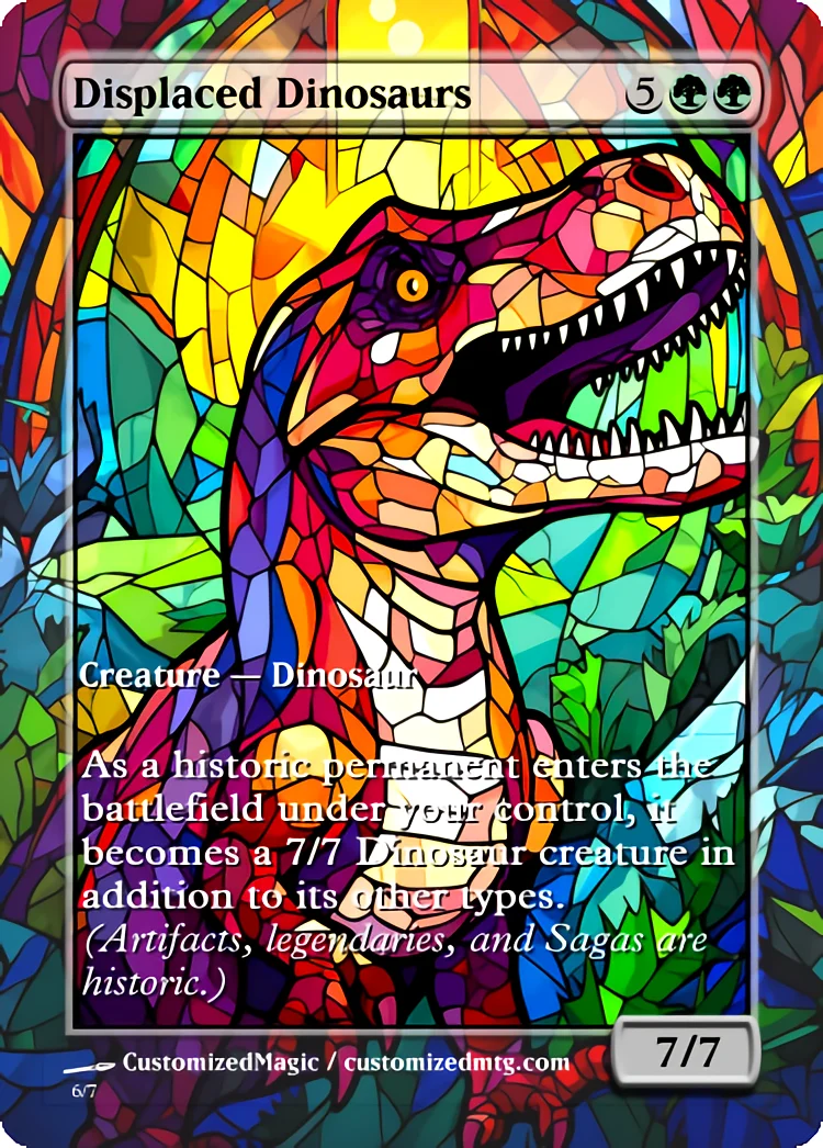 Displaced Dinosaurs | Magic The Gathering Proxy Cards