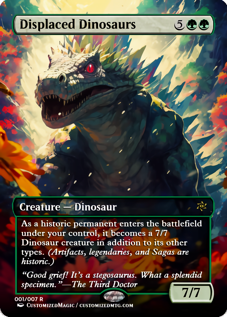 Displaced Dinosaurs | Magic The Gathering Proxy Cards