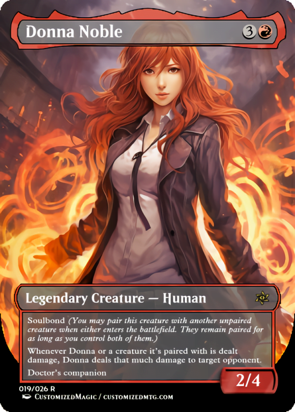 Doctor Who Companions - Part 1 of 2 | Donna Noble | Magic the Gathering Proxy Cards