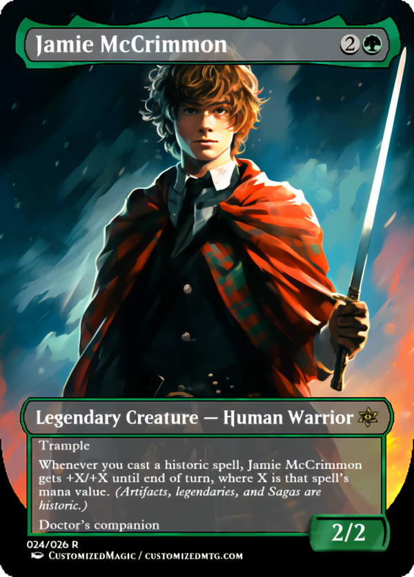 Doctor Who Companions - Part 1 of 2 | Jamie McCrimmon | Magic the Gathering Proxy Cards