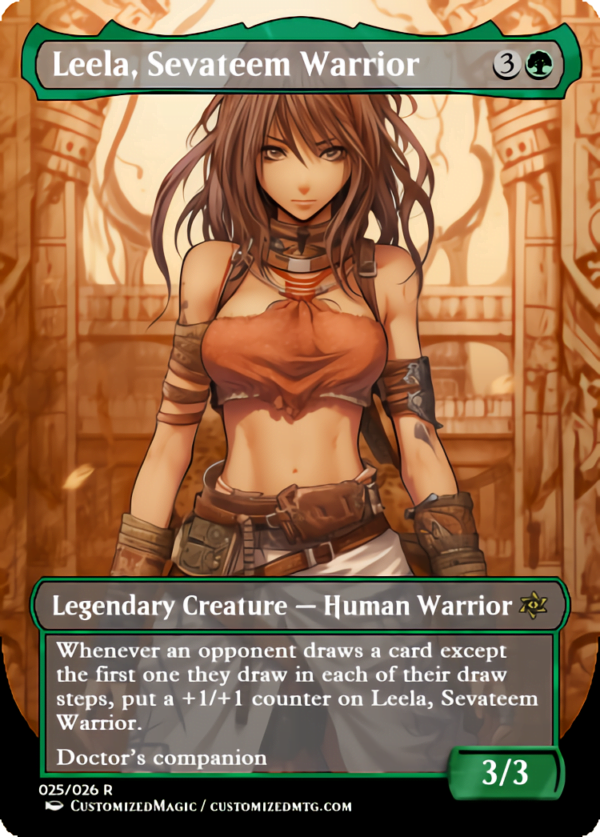 Doctor Who Companions - Part 2 of 2 | Leela Sevateem Warrior | Magic the Gathering Proxy Cards