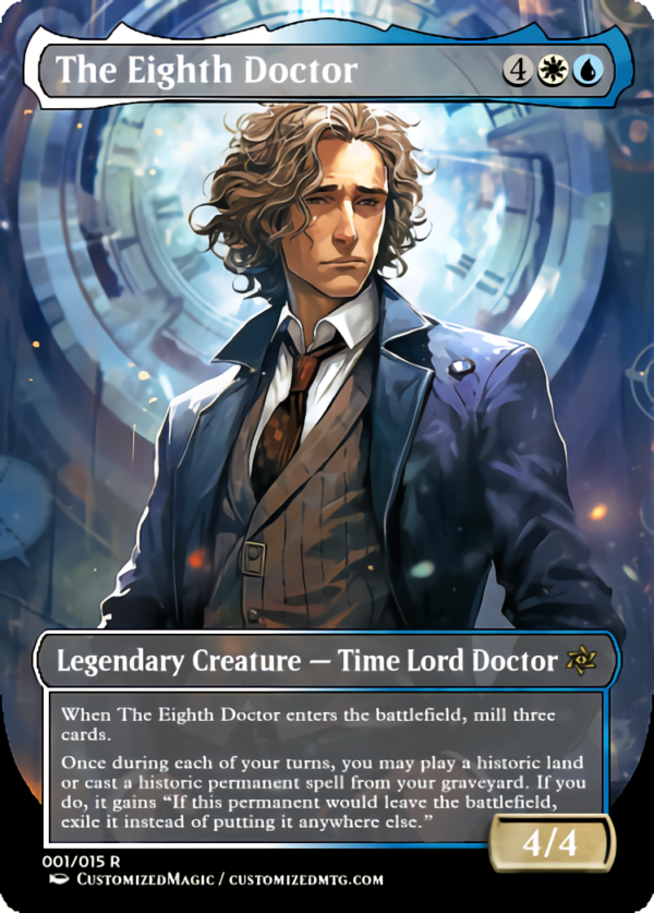 Doctor Who Doctors - Anime Style | The Eighth Doctor | Magic the Gathering Proxy Cards
