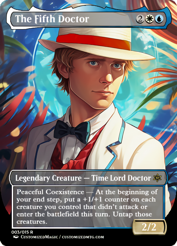Doctor Who Doctors - Anime Style | The Fifth Doctor | Magic the Gathering Proxy Cards