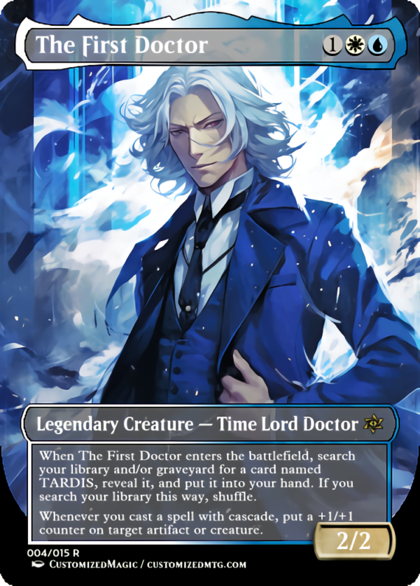 Doctor Who Doctors - Anime Style | The First Doctor | Magic the Gathering Proxy Cards