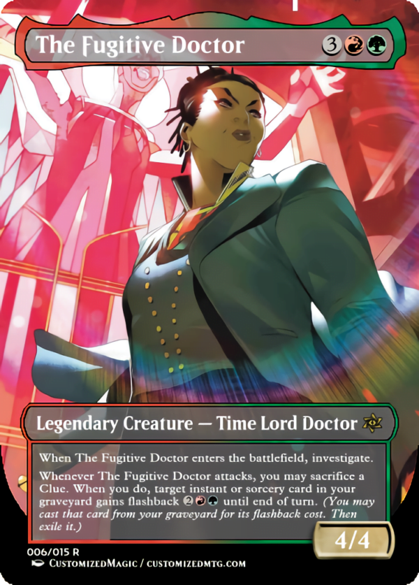 Doctor Who Doctors - Anime Style | The Fugitive Doctor | Magic the Gathering Proxy Cards