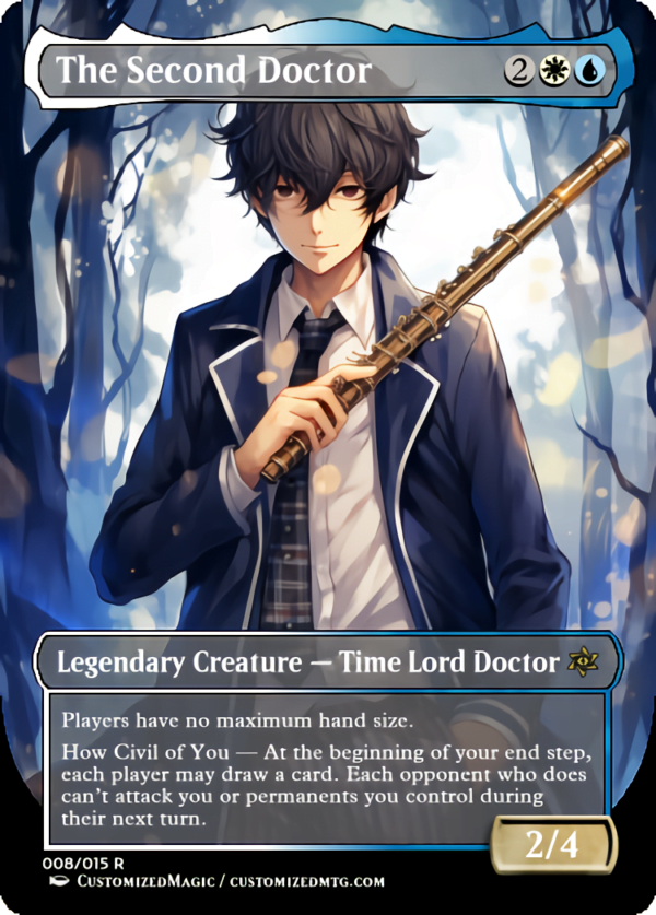 Doctor Who Doctors - Anime Style | The Second Doctor 21 | Magic the Gathering Proxy Cards
