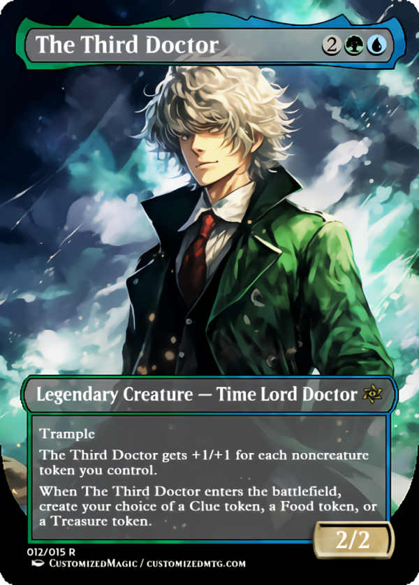 Doctor Who Doctors - Anime Style | The Third Doctor | Magic the Gathering Proxy Cards