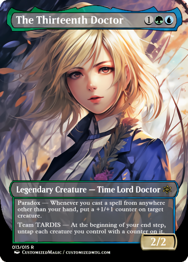 Doctor Who Doctors - Anime Style | The Thirteenth Doctor | Magic the Gathering Proxy Cards