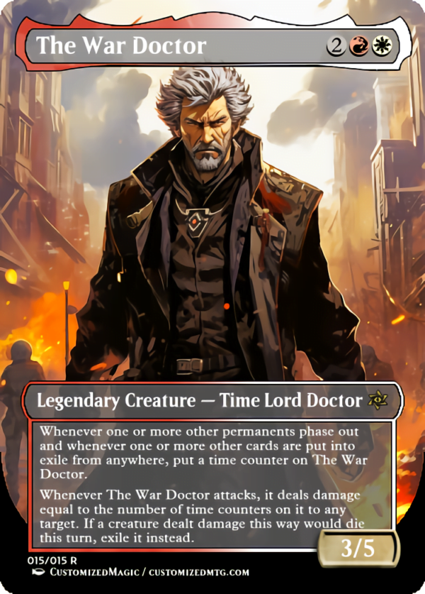 Doctor Who Doctors - Anime Style | The War Doctor | Magic the Gathering Proxy Cards