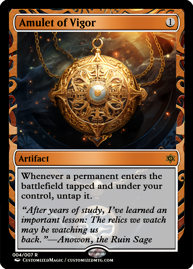 Amulet of Vigor | Amulet of Vigor.3 | Magic the Gathering Proxy Cards